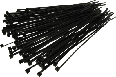 Kabelbinders zwart  4.5x280mm.